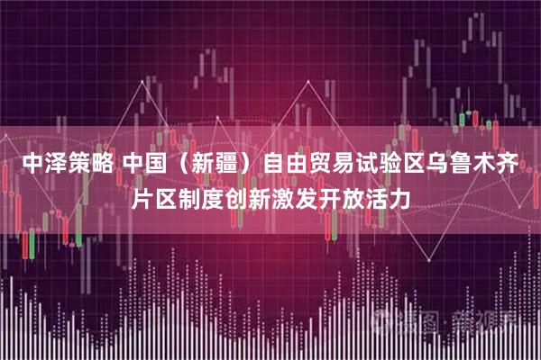 中泽策略 中国（新疆）自由贸易试验区乌鲁木齐片区制度创新激发开放活力