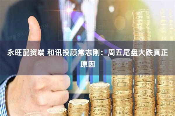 永旺配资端 和讯投顾常志刚：周五尾盘大跌真正原因
